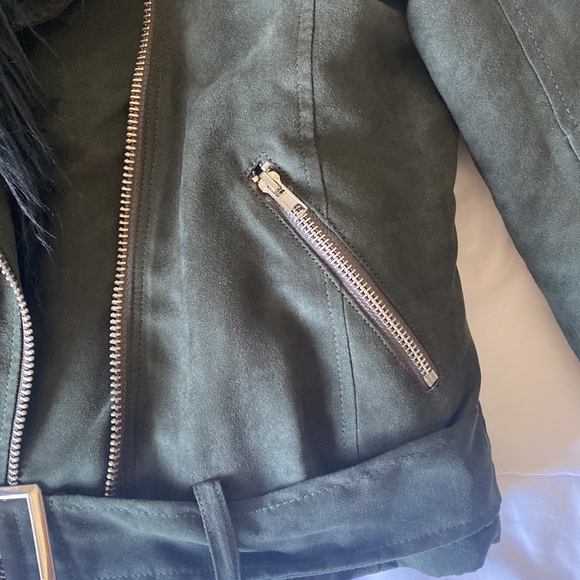 UNIF GREEN AVIATOR STYLE JACKET, SIZE SMALL - Picture 4 of 8